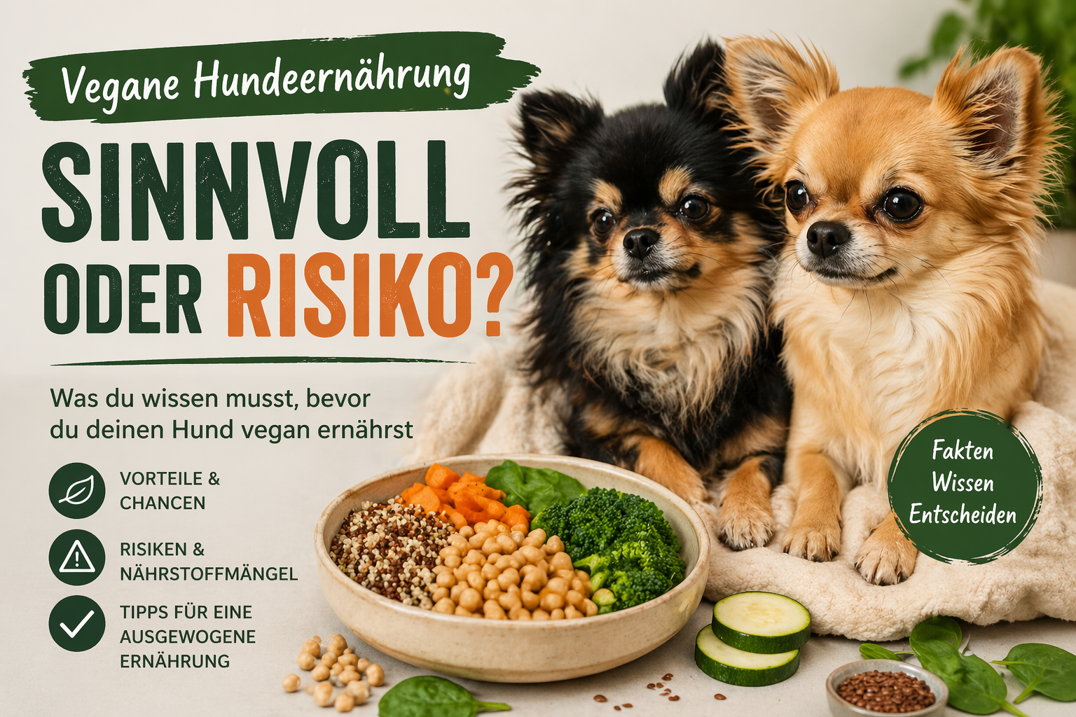 Vegane Hundeernährung – sinnvoll oder Risiko?