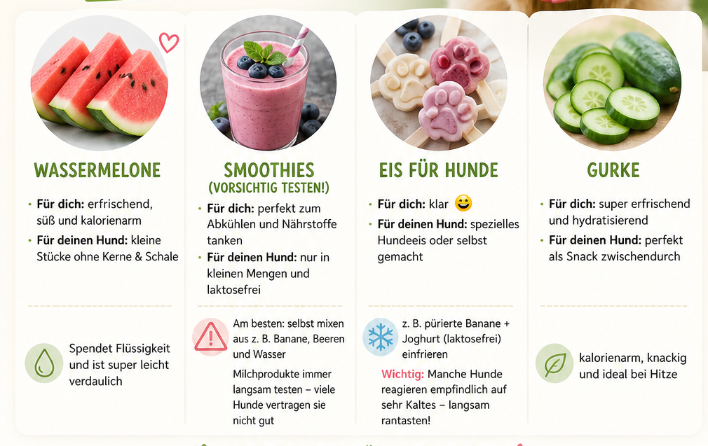 ☀️ Sommersnacks für dich und deinen Hund 🐶