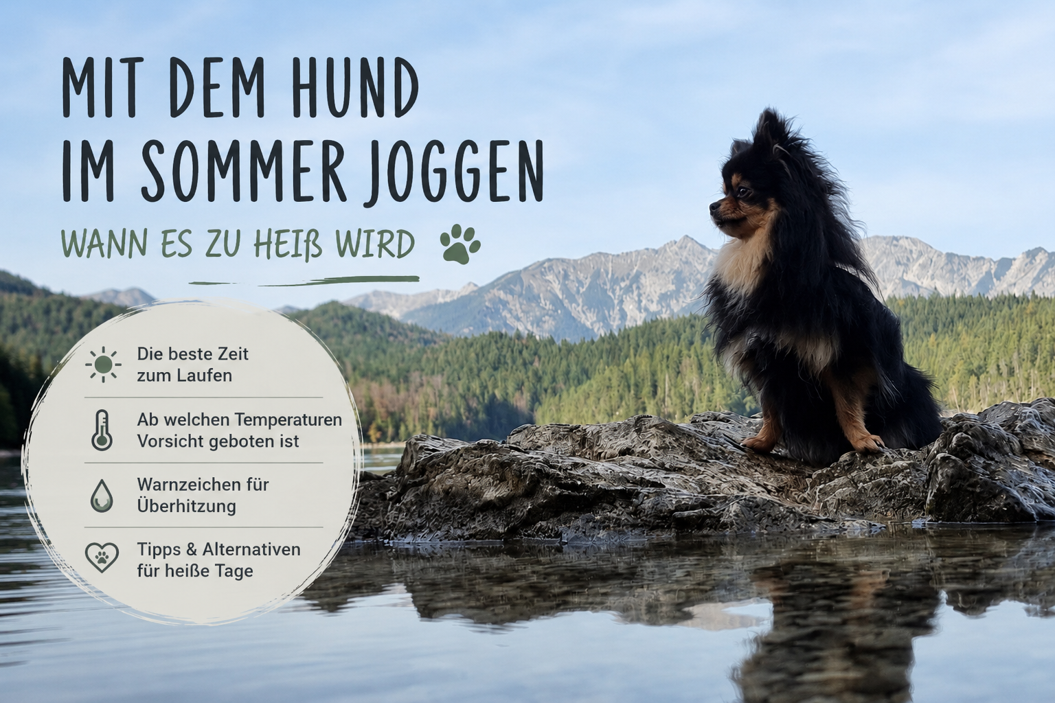 Mit dem Hund im Sommer joggen – Wann es zu heiß wird