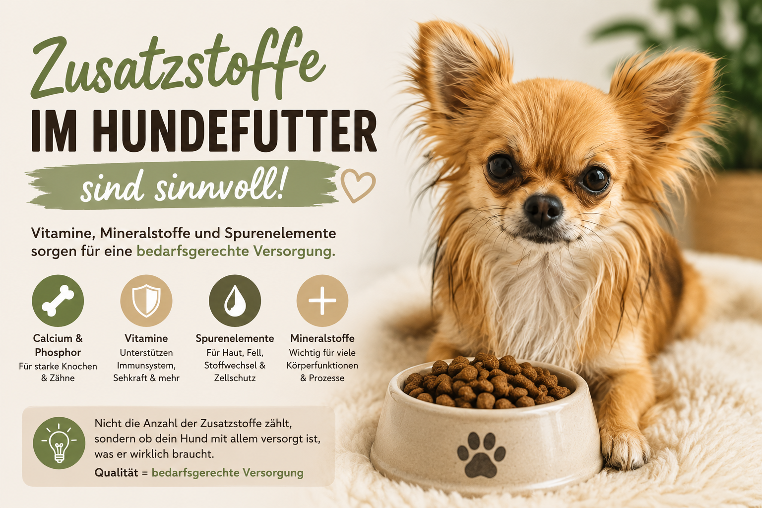 Zusatzstoffe im Hundefutter sind sinnvoll