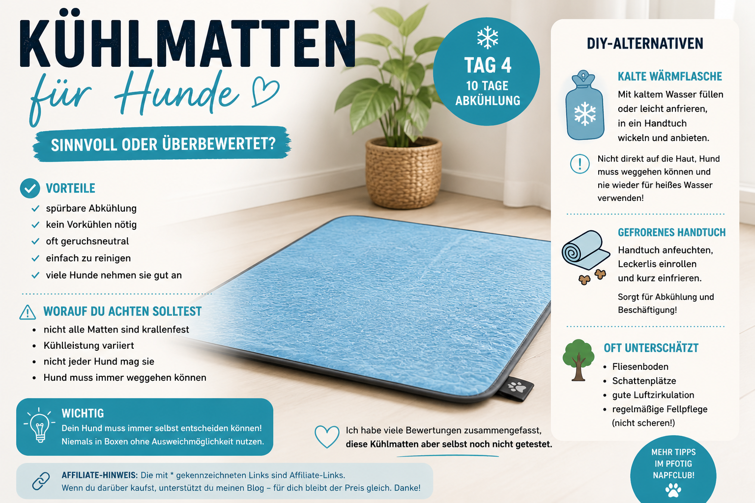 Kühlmatten für Hunde – sinnvoll oder überbewertet?