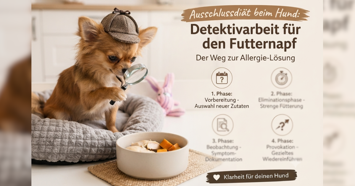 Ausschlussdiät beim Hund – Teil 1: Was ist das eigentlich und solltest du das allein machen?